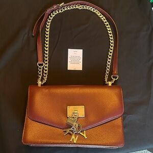 Luxurious Brown Leather Shoulder Bag